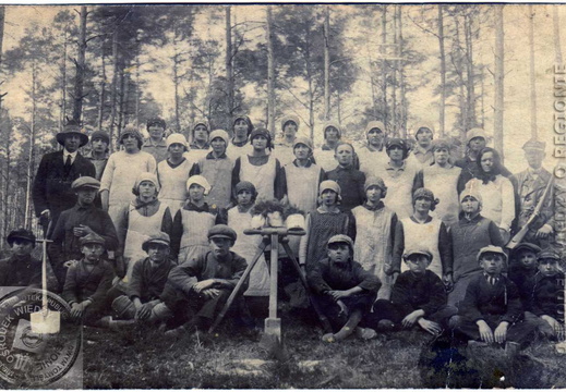 Pamiątka pracy w lesie - 1926r.