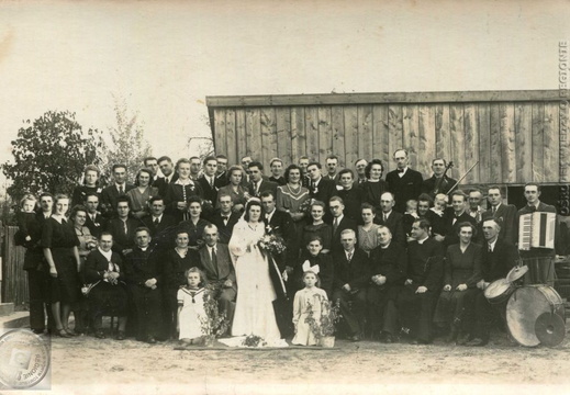 Fotografia ślubna Józefa i Stefanii Żybura - ok. 1949 r.