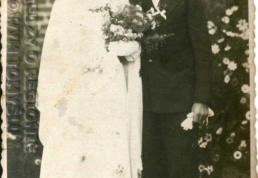 Fotografia ślubna Florianny Pateli i Feliksa Fabiana - 07.08.1935r.