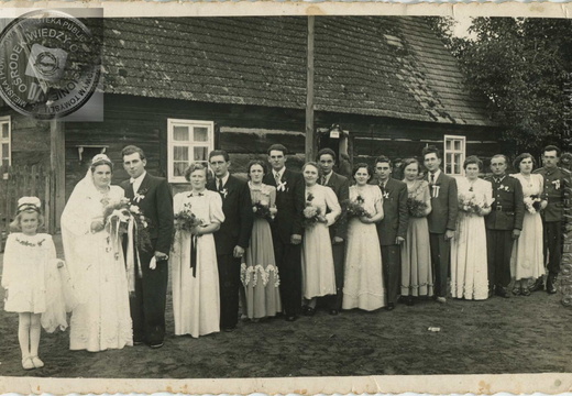 W dniu ślubu Heleny i Tadeusza Hejt - 1952 r.