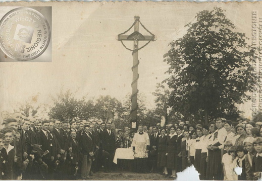 Poświęcenie krzyża koło pp. Baranowskich - 1936r.