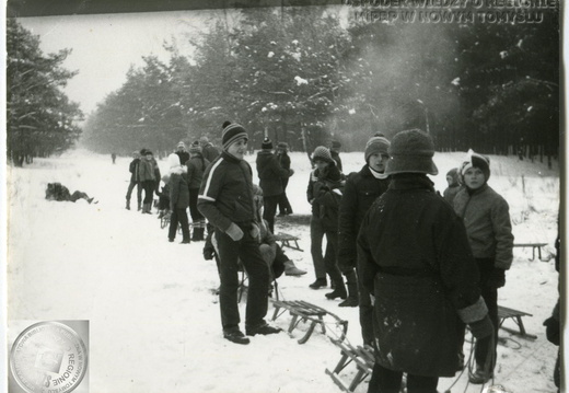 Kulig organizowany przez KGW dla dzieci w Jastrzębsku Starym, 1986 rok