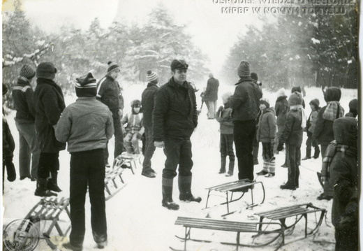 Kulig organizowany przez KGW dla dzieci w Jastrzębsku Starym, 1986 rok