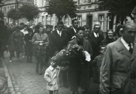 Pogrzeb Brunona Maciejewskiego. Nowy Tomyśl, 1968 r.