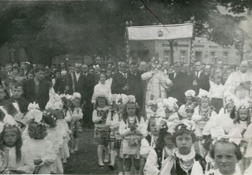 Procesja podczas Bożego Ciała, 1959 r.