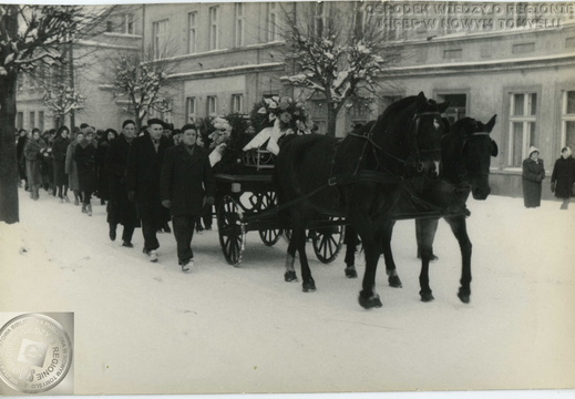 Pogrzeb Ludwika Kuzdowicza. Nowy Tomyśl, 7 lutego 1963 r.