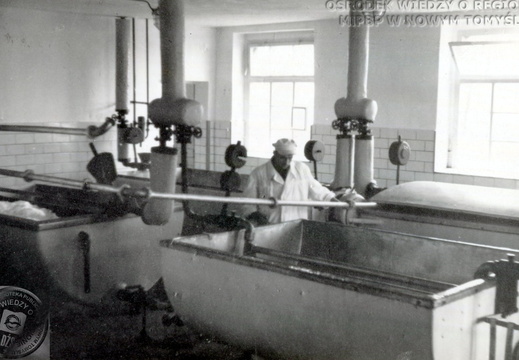Serownia w OSM w Nowym Tomyślu, 1967 r.