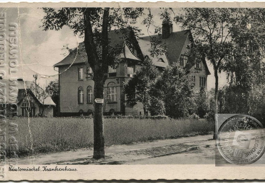 Szpital. Pocztówka z Nowego Tomyśla -1943r.