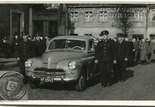 Kondukt żałobny na pogrzebie pana Szczepaniaka -1961 r.