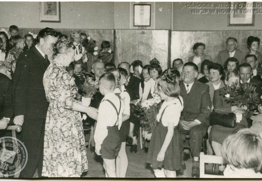 Jubileusz 50-lecia pracy nauczycielskiej Marii Satkowskiej, 1960 r.