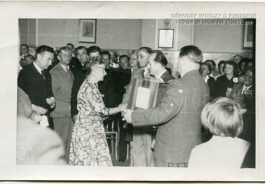 Jubileusz 50-lecia pracy nauczycielskiej Marii Satkowskiej, 1960 r.