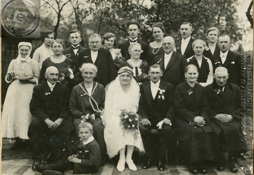 Mieszkańcy Nowego Tomyśla. Fotografia ślubna Stanisławy Kandulskiej i Franciszka Adama