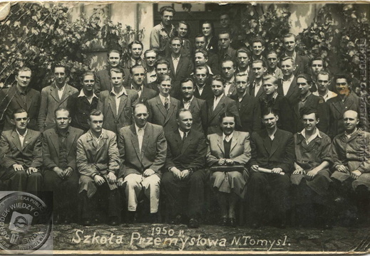 Szkoła przemysłowa w Nowym Tomyślu, rok 1950.