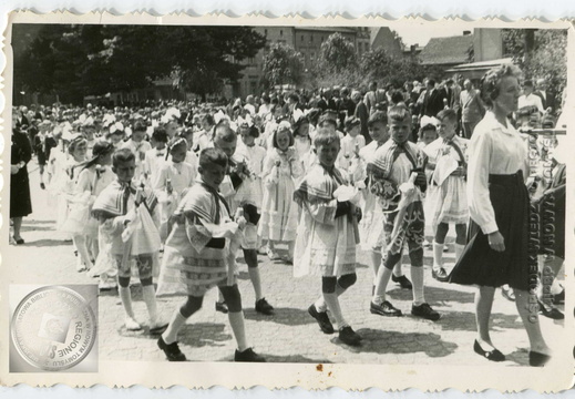 Procesja Bożego Ciała na pl. Chopina - 1960 r.