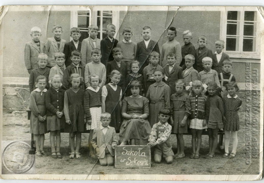 Zakończenie roku szkolnego 1959 r. w Sękowie