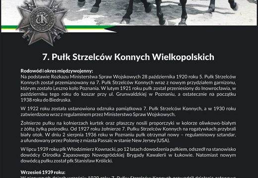 27 Społeczeństwo armii - 7. Pułk Strzelców Konnych Wielkopolskich